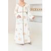 Abaya caftan Nihad blanc cassé