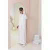 Qamis Homme de luxe blanc beige Neyssa shop