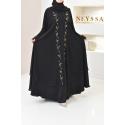 Abaya Dubai JAHINA Schwarz