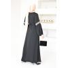 Abaya Aïd style caftan Marocain Joud noire