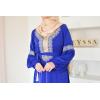 Abaya style Moroccan caftan Joud royal blue
