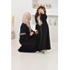 Abaya Eid style Moroccan caftan Joud black