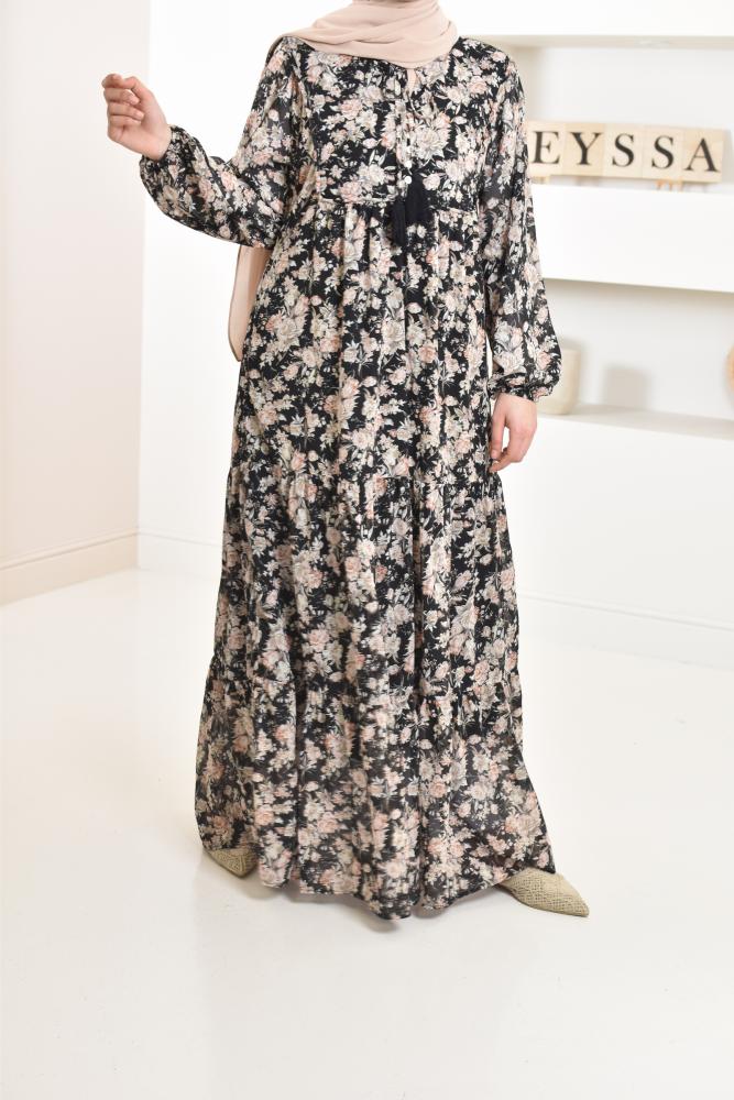 Dianella floral muslin dress