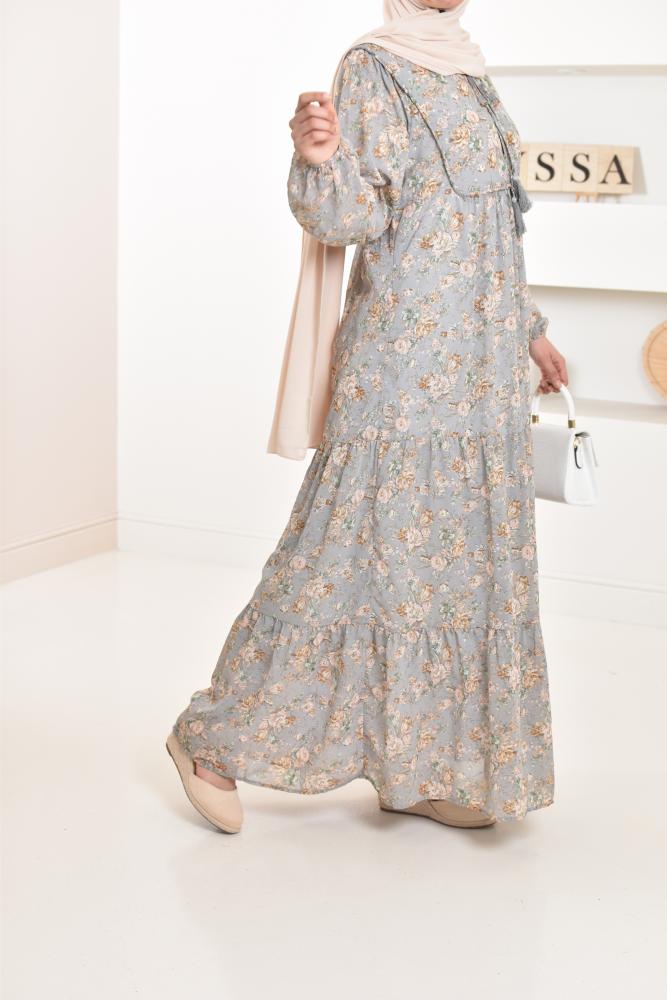Dianella floral muslin dress