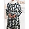 Cosmos patterned long dress