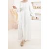 Dianella floral muslin dress off white