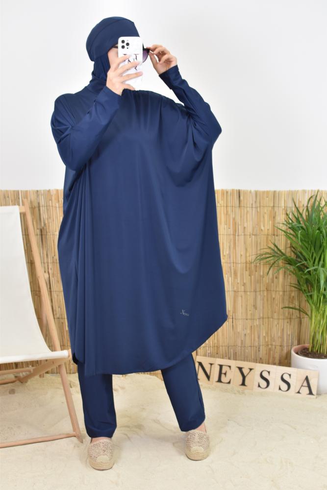 Butterfly Burkini large size night blue ideal for veiled woman