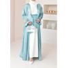 Abaya kimono verschleierte Frau