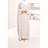 Abaya Kimono Schürze beige 3-teilig Neyssa shop
