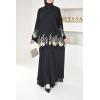 Abaya Dubaï Anissâh NOIRE et OR