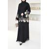 Abaya Dubaï Anissâh NOIRE et OR