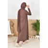 Burkini long hijab slip-on brown Neyssa shop