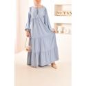 EL MAGNIFIQUE bohemian dress blue