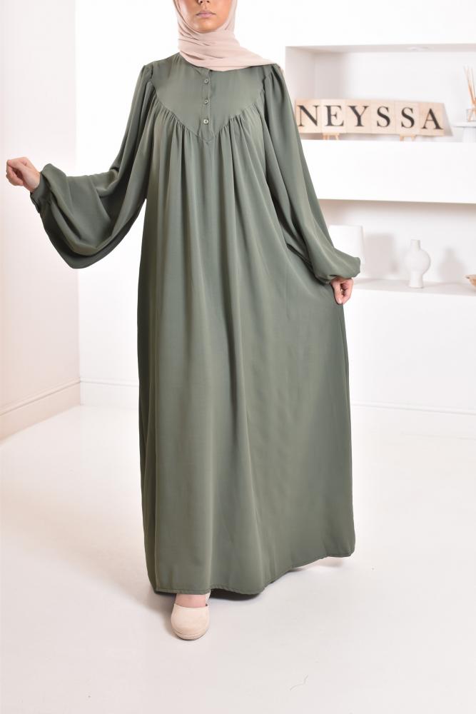 Fließendes Abaya-Kleid mit Puffärmeln Neyssa shop