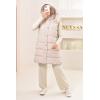 ILYANA Beige women's sleeveless down jacket