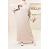 Dolia oversized chubby-knit abaya