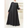 Long Flared Abaya Dress 
