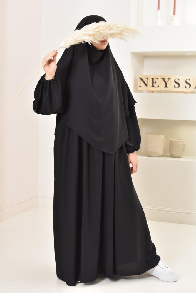 Abaya-Khimar-Set aus Medina-Seide Neyssa shop