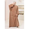 Abaya velvet woman 1m80 oversize CHAHLA