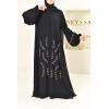 Abaya Dubaï évasée noir Neyssa shop