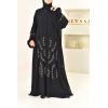 Abaya Dubaï évasée noir Neyssa shop