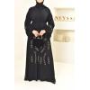 Abaya Dubaï flared black Neyssa Shop