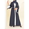 Abaya Dubaï JAWAARA Bleu Nuit