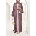 Abaya Dubaï JAWAARA Iced brown