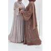 Abaya Dubaï Marron Glacé