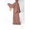 Abaya Dubai Glossy Brown 