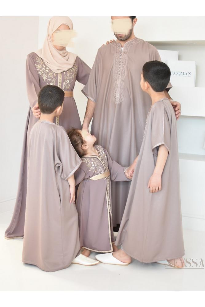 Qamis Marocain Taupe Neyssa shop