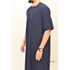 Qamis Emirati short sleeves Blue