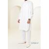 2-piece long-sleeved Qamis SELIM white