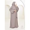 Robe de prière hijab intégré femme 1m80
