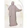 Robe de prière hijab intégré femme 1m80