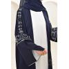 Abaya Dubai kimono Nachtblau Neyssa