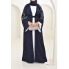 Abaya Dubai kimono Nachtblau Neyssa