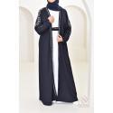 Abaya kimono Dubaï SAPHYRA Bleu