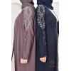 Abaya kimono Dubaï bleu neyssa shop