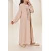 Abaya Mutter oder Tochter Beige