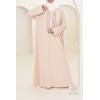 Abaya Mutter oder Tochter Beige