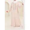 Abaya Mutter oder Tochter Beige