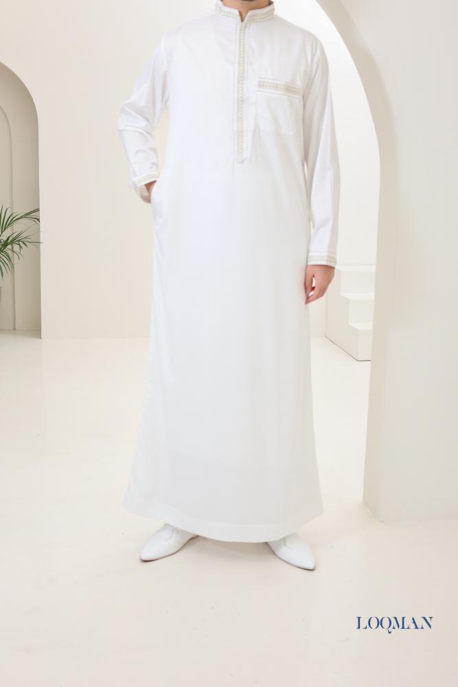 Qamis Emirati ADAM White
