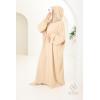 Box abaya hijab intégré DENTELLA Beige