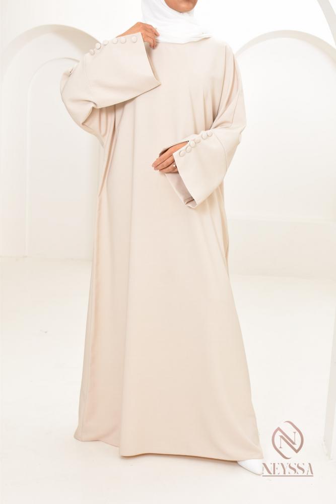 Abaya tissu tailleur Neyssa-Shop