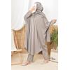 Burkini large size butterfly RAWAA light Taupe