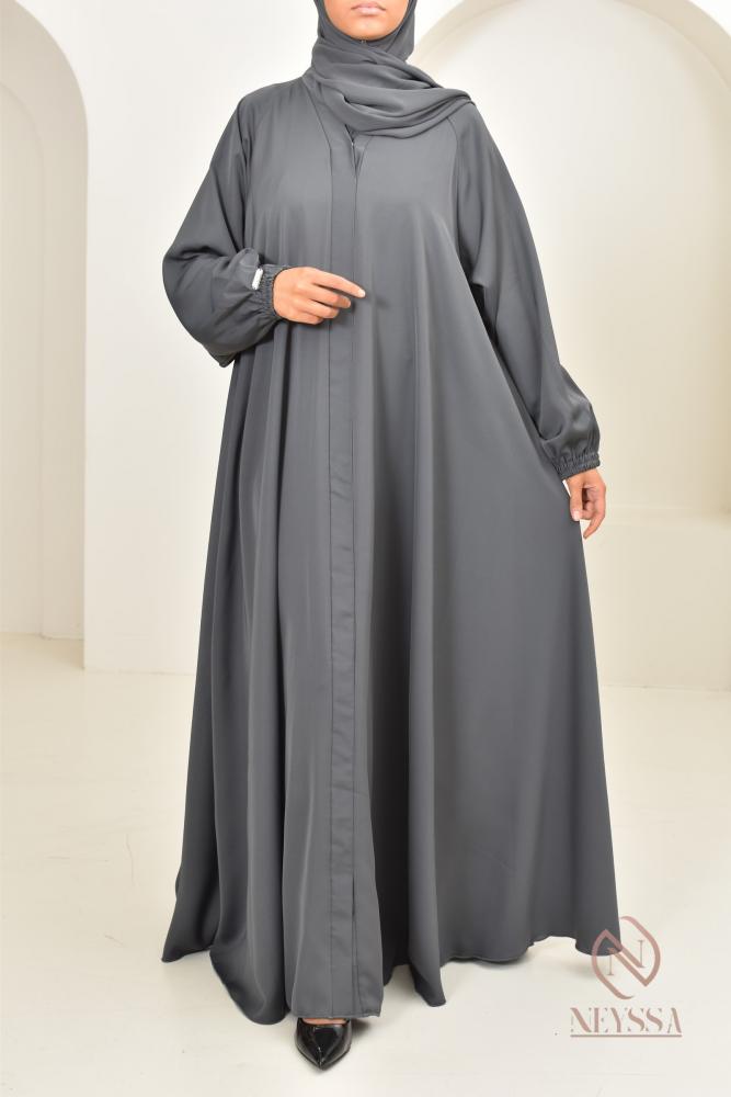 Abaya Dubaï Umbrella Grey