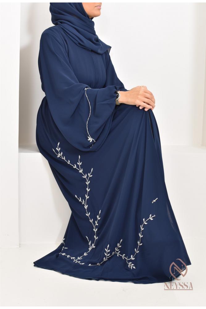 Abaya Dubaï Bleu Nuit