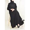 Abaya Dubaï Umbrella en jazz Hurija Noir