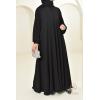 Abaya Dubaï Umbrella en jazz Hurija Noir